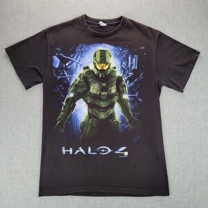 Halo 4 Master Chief  Xbox Video Game Promo Graphic T-Shirt Size Medium Men